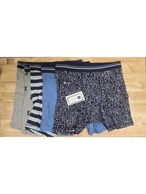 Amazon Essentials Men’s Cotton Boxer Briefs 5‑Pack Floral Pineapple Stripe L